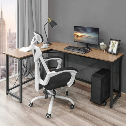 L-förmiger Schreibtisch Computer Ecke Schreibtisch Home Gaming Schreiben Studie Workstation Tisch