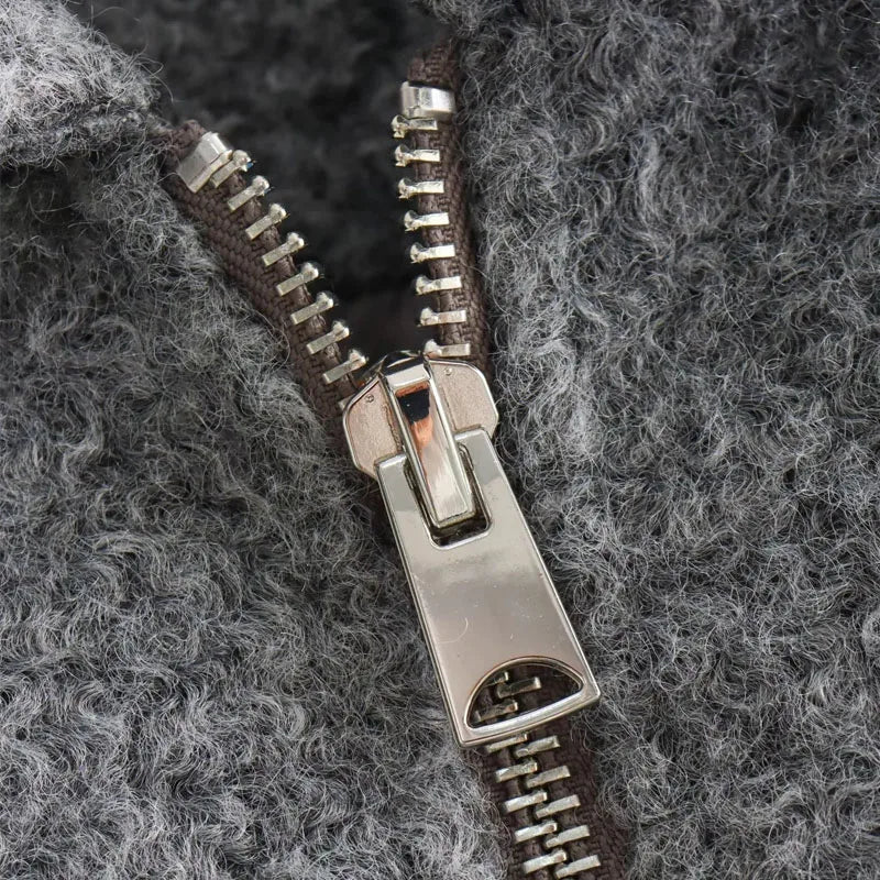 MUJER Kurze Tweed-Jacken für Damen, Herbst-Winter-Kurzmanteljacke, Damen-Reißverschluss-Crop-Jacke für die Halbsaison, Damen, neu in Oberbekleidung