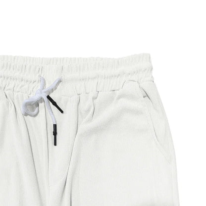 Sommer neue europäische und amerikanische Handel große Herren einfarbig Set mit Kragen, Kurzarm, Reiß verschluss Hosen Set, 2 Stück.