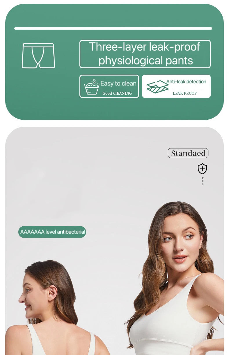 4pcs Women's Safety Pants Physiological Underwear High Waist Shorts Panties For Women Plus Size No Trace Leggings Safety Panty.