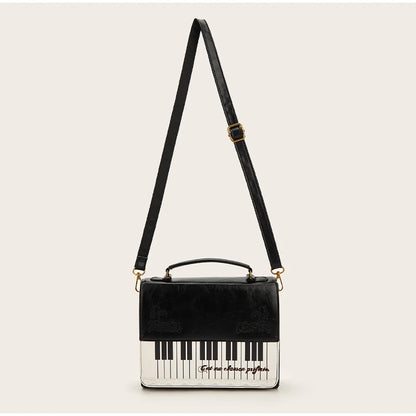 Fashion Polka Dot Ladies Piano Bag New Style Niche Underarm Shoulder Bag Sweet Personality Piano Backpack Women's Bag Square Bag