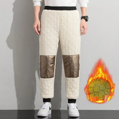 M-8XL Men's Down Pants Plus Size Winter Three-layer Windproof and Waterproof Large Size Plus Velvet Thick Warm Casual Joggers.