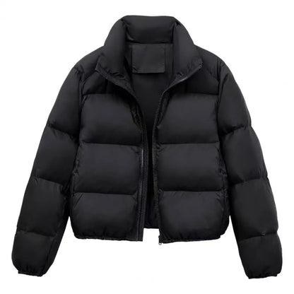 Reversjacke, einfarbige Jacke, winddicht, gepolstert, Daunenmantel mit Stehkragen für Herren und Damen, schmale Passform, Outdoor-Jacke für den Winter