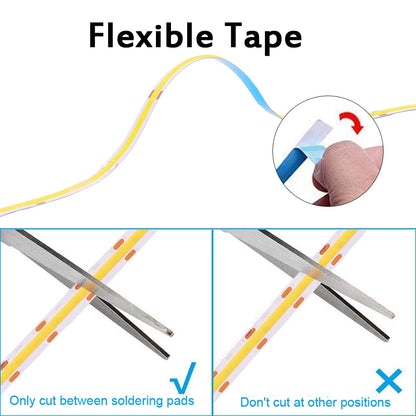 DC 5V LED COB Streifen Licht USB Hohe Dichte Linear Beleuchtung 320LED Flexible Band Lichter Warm Natürliche Weiß rot Blau Grün Dekor