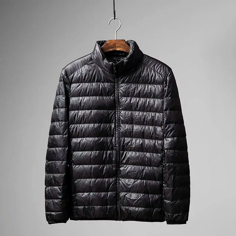 2026 Portable Lightweight ort down Jaet for Men Autumn Winter Cotton Padded Stand Collar Warm Casual ly Friendly Outerwear.