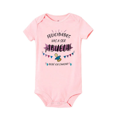 Herzlichen Glückwunsch zu werden, ein Oma, Opa, bedruckter Body, Schwangerschaftsankündigungskleidung, Baby-Enthüllungs-Strampler für Großeltern.