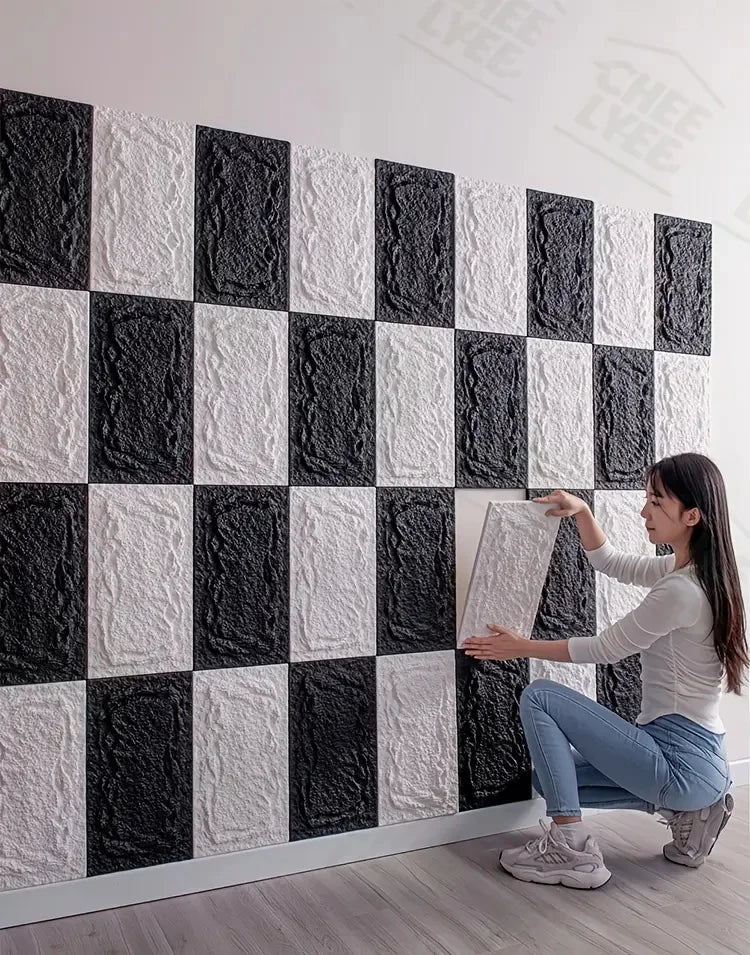 PU stone wall panel, 10 mm, realistic brick pattern, anti-mould and moisture-proof, waterproof and washable, suitable for/outdoo