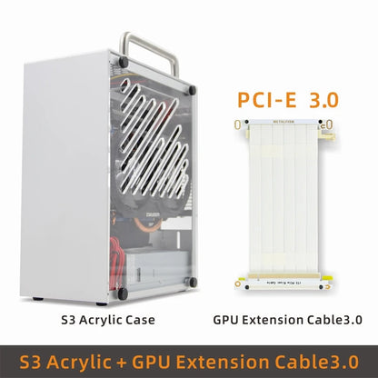 METALFISH S3 MINI ITX Case Aluminum 5 Litre PC Gaming Small Chassis With Handle Support RTX3060/13600 Computer Compact A4 Case.