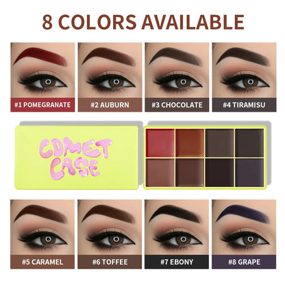 Curve Case Cream Eyebrow Cream Blush Highlighter Palette Matte Shimmer Finishes Shadow Tones Long-Lasting Cosmetics