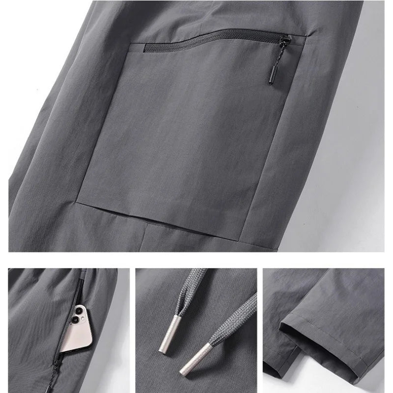 Winter Down Pants Men 90% White Duck Down Padded Warm Pants Snow Outdoor Waterproof Windproof Straight Thermal Puffer Trousers.