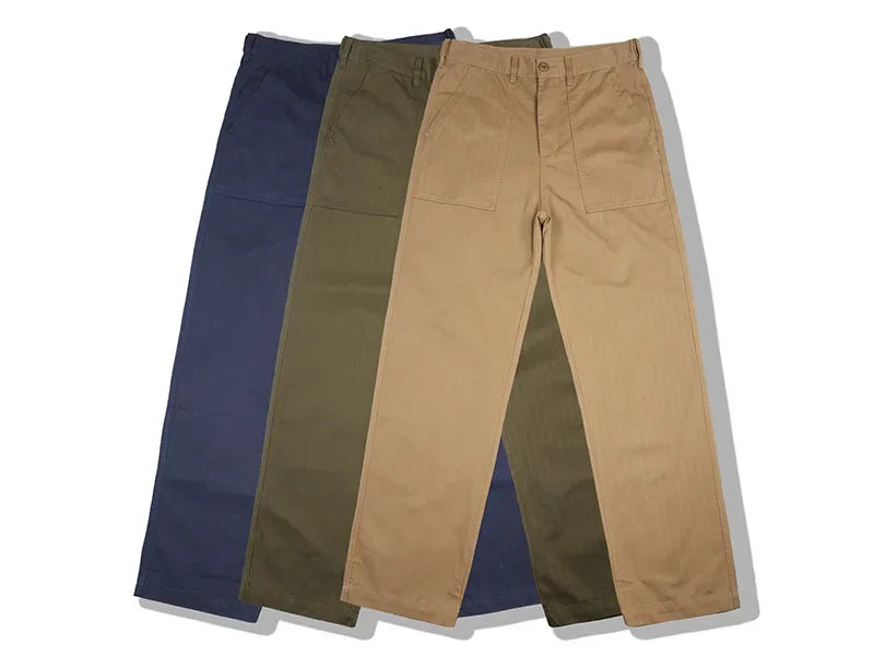 OKONKWO American Style Vintage Military Pants OG-107 Work Casual Pants People's Pattern Trousers Ame Kwo.
