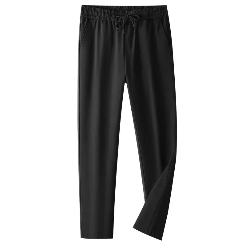 New Winter Men's Down Pants High Quality Thick Warm Goose Down Padded Business Casual Pants for Male Fashion Trousers Outerwear.