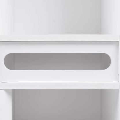 3-stufiger Badezimmer-Aufbewahrungsschrank, Toilettenpapierhalter, Ständer, Toiletten-Seitenschrank, 20 x 80 cm, zum Aufbewahren von Taschentüchern, Shampoos und Cremes