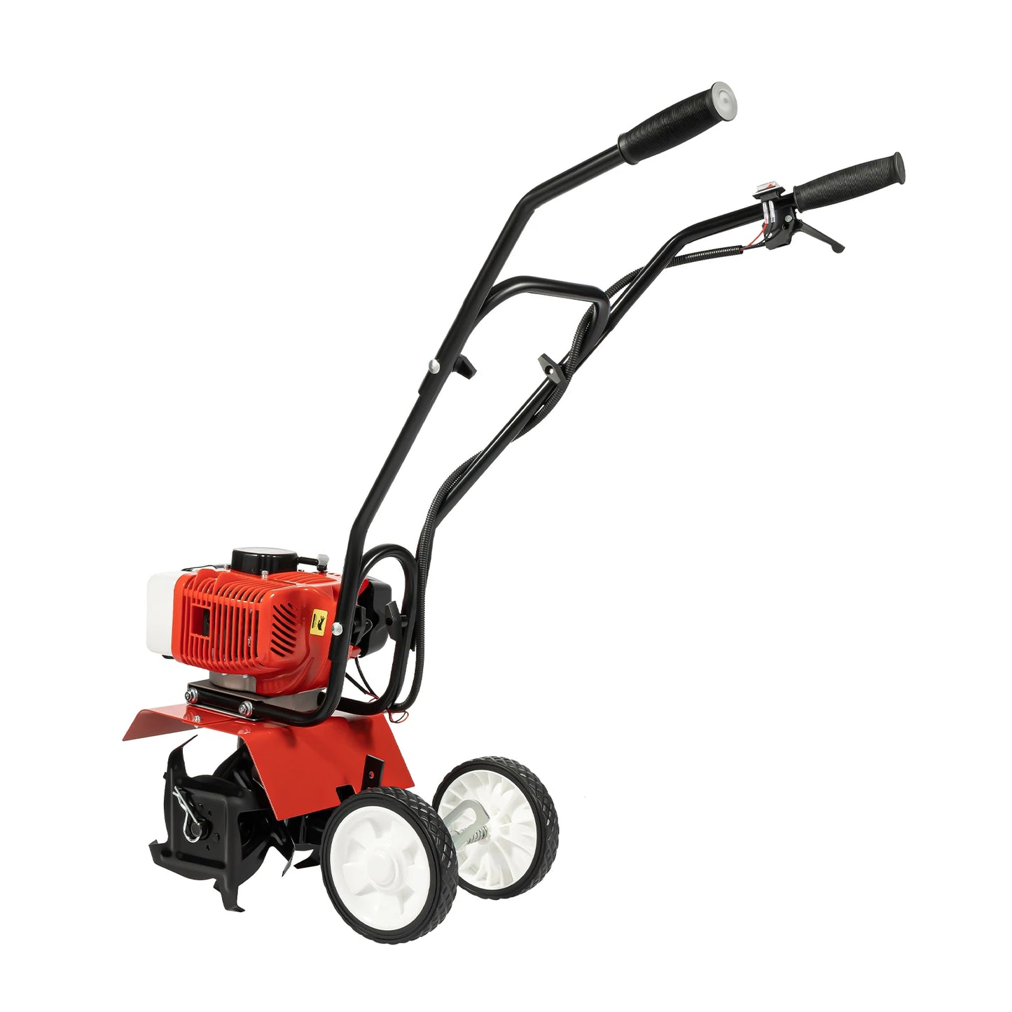 52CC 1700W Benzin-Gartenfräse  Kabelloser, luftgekühlter 2-Takt-Grubber, rotierend, zum Laufen, Lösen, 12 Zoll/30 cm breit, 12 cm dp