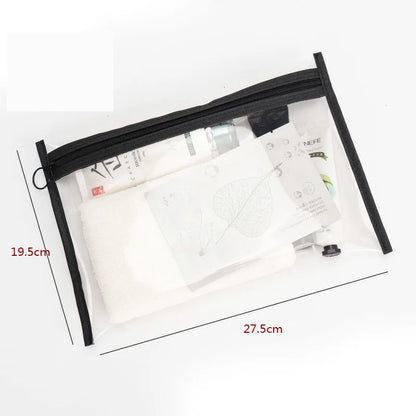 Wash Transparent Cosmetic Bag for Women Clear Zipper Makeup Bag Travel Female Makeup Brush Holder Organizer Toiletry Bag Clutch