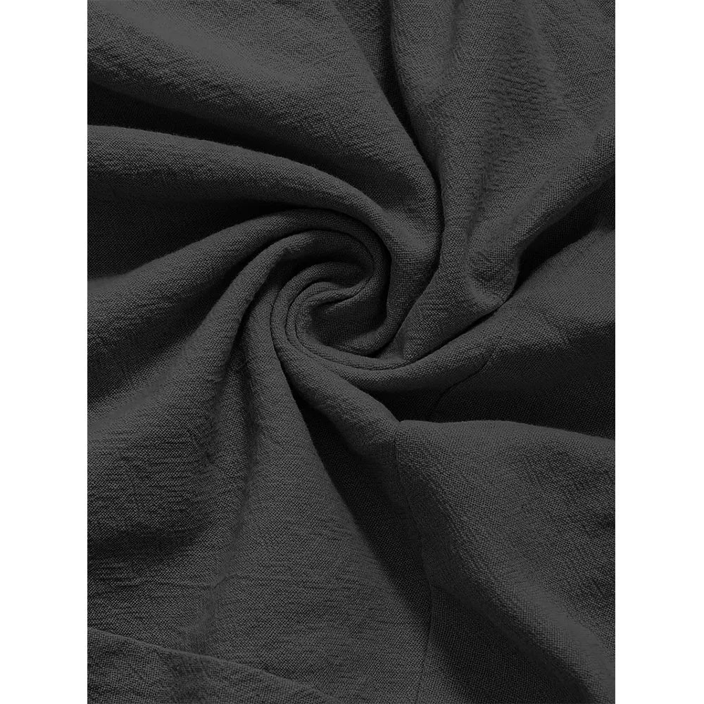 Harem Pants for Men Cotton Linen Drop Crotch Cozy Streetwear Loose Fit Breathable Lightweight Long Pants Male Joggers.