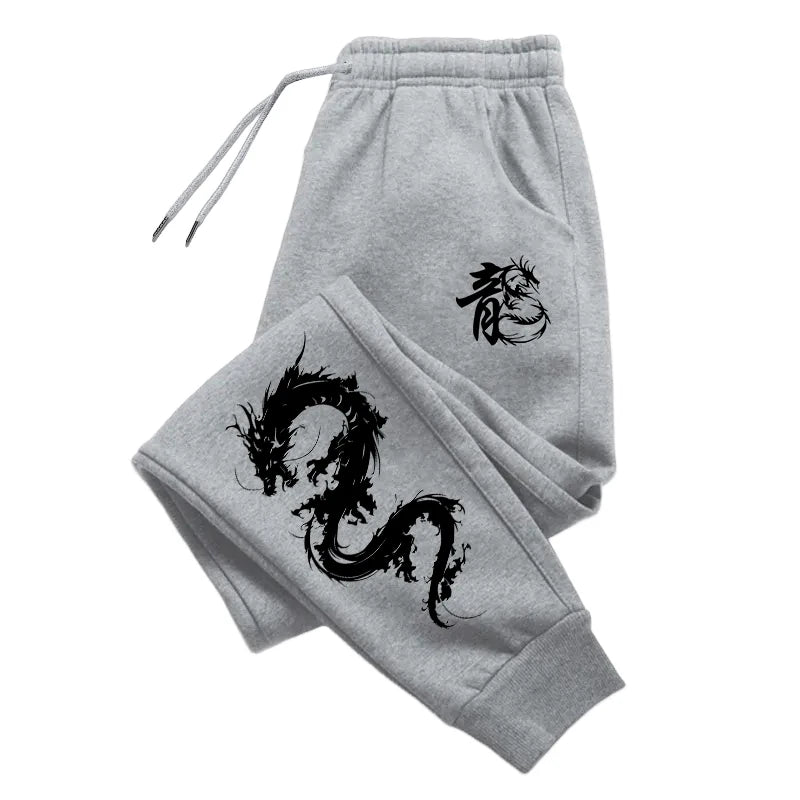 Chinese Dragon Tracksuit Hooded Sweatshirt Sweatpants City Vibe Hoodie 2 Piece Set Autumn Winter Men's Daily Casual Sport Outfit.
