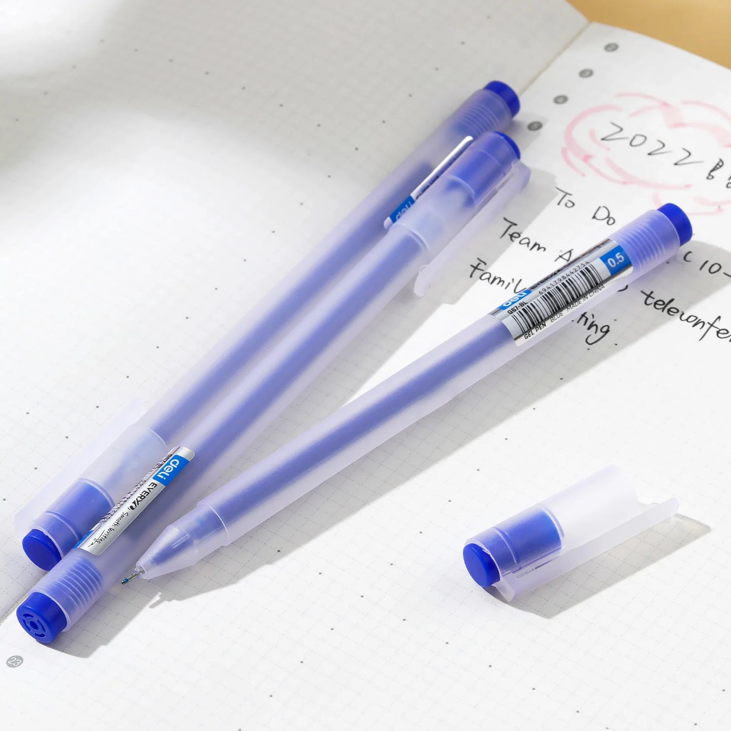 Deli 12 Teile/satz Gel Stift Schule Stifte Set Stift 0,5 MM Farbe Tinte Schreibwaren Student LieferungenWasser-basierte Stift Schreiben malerei Werkzeuge