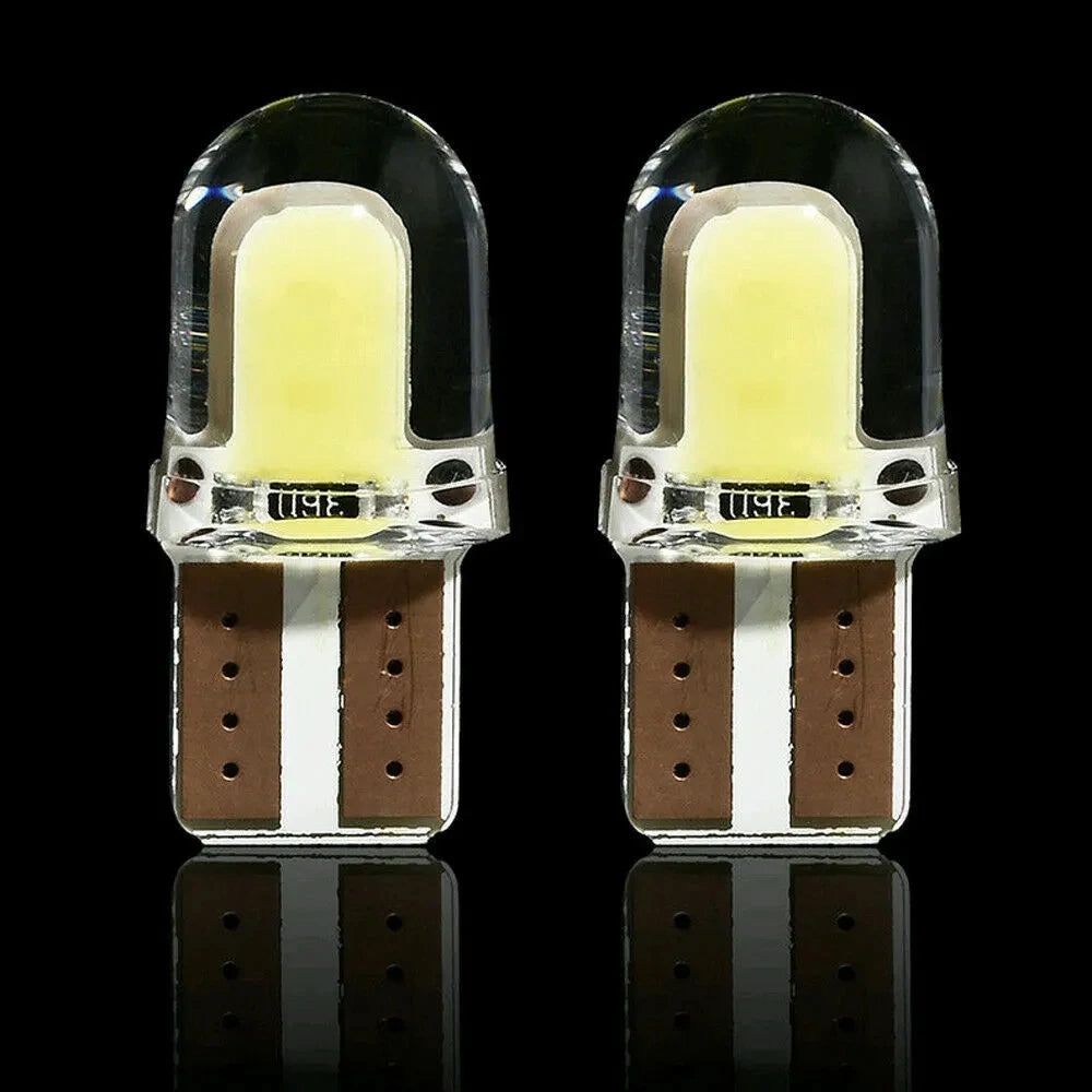 10pcs t 10 w5w Cob Glühbirne 1w DC12V Mini LED Lichter weiß blau rot gelb grün rosa rosa Silikon lampe für Auto Innen beleuchtung.