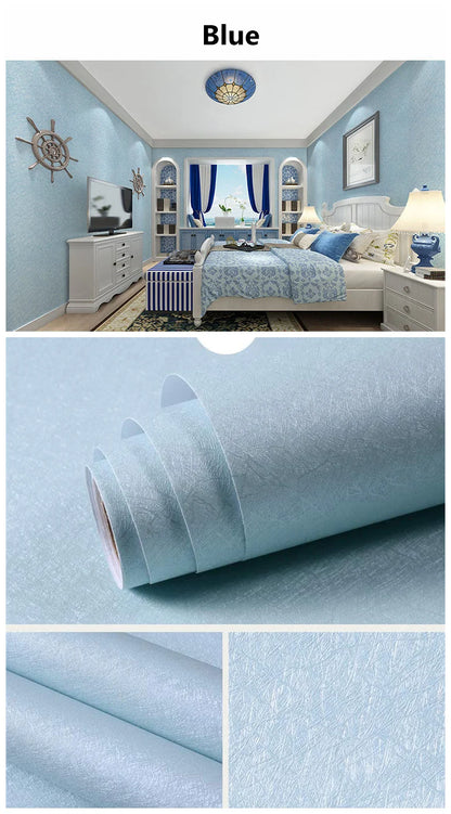 40 cm Seide Einfarbig Selbst-klebe Tapete Wohnzimmer Schlafzimmer Hintergrund Wand Feuchtigkeit-beweis Dekoration Wand Aufkleber Hause