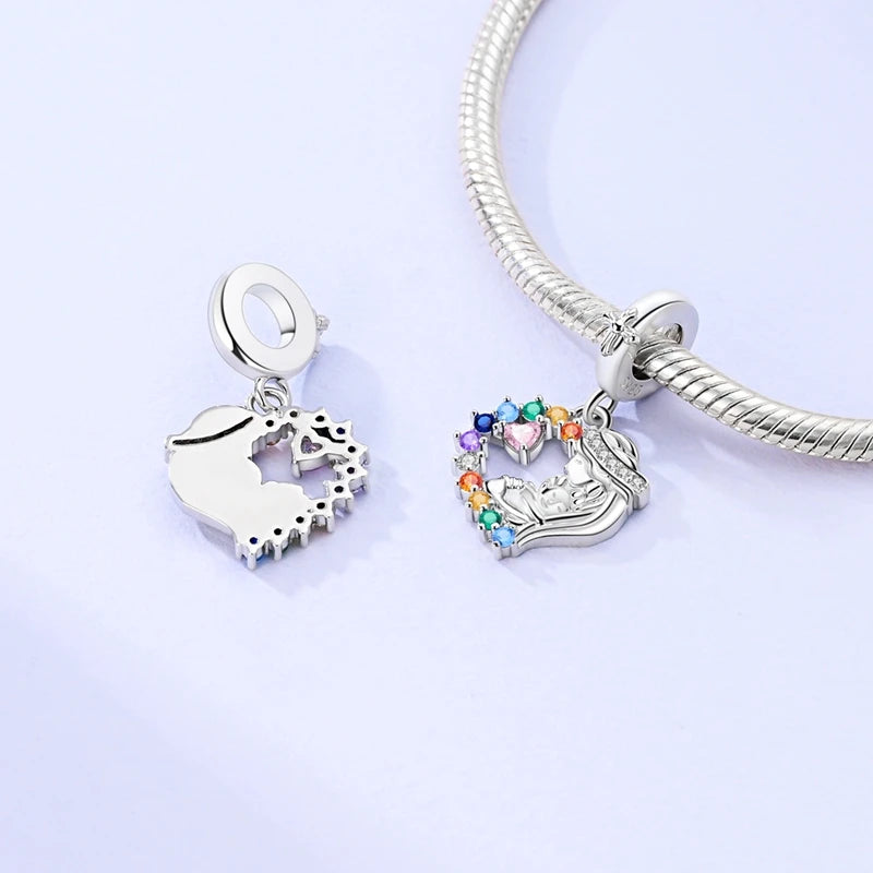 Fit Original Bracelet 925 Silver Butterfly and Sunflower Heart Shape Charms Beads For Women Jewelry Making Fashion Pendant