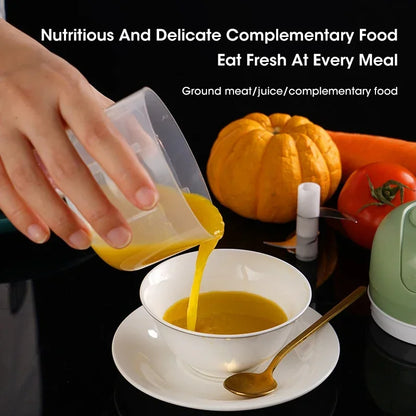 Electric Garlic Purer 250ML Mini Electric Garlic Chopper USB Charging Ginger Vegetable Cutter Food Chopper Kitchen Tools.