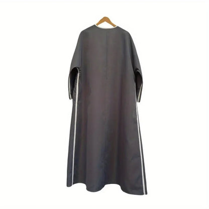 Loose Abaya Muslim Women Full Sleeve Solid Abayas Casual Kaftans Jilbabs Islamic Maxi Dresses Middle-East Ethnic Clothing.