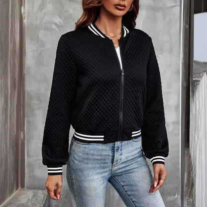2024 Herbst grenzüberschreitend Europa und Amerika eBay Außenhandel Damenbekleidung neue Mode Reißverschluss Baseballjacke Jacke für Wo