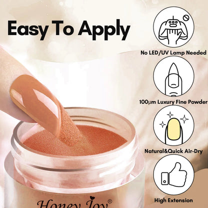 6 colors Dip Powder Set Brown Coffe Color Nail Powder Dipping Nail Powder Nail Art Manicure DIY Salon No Need Lamp Cure.