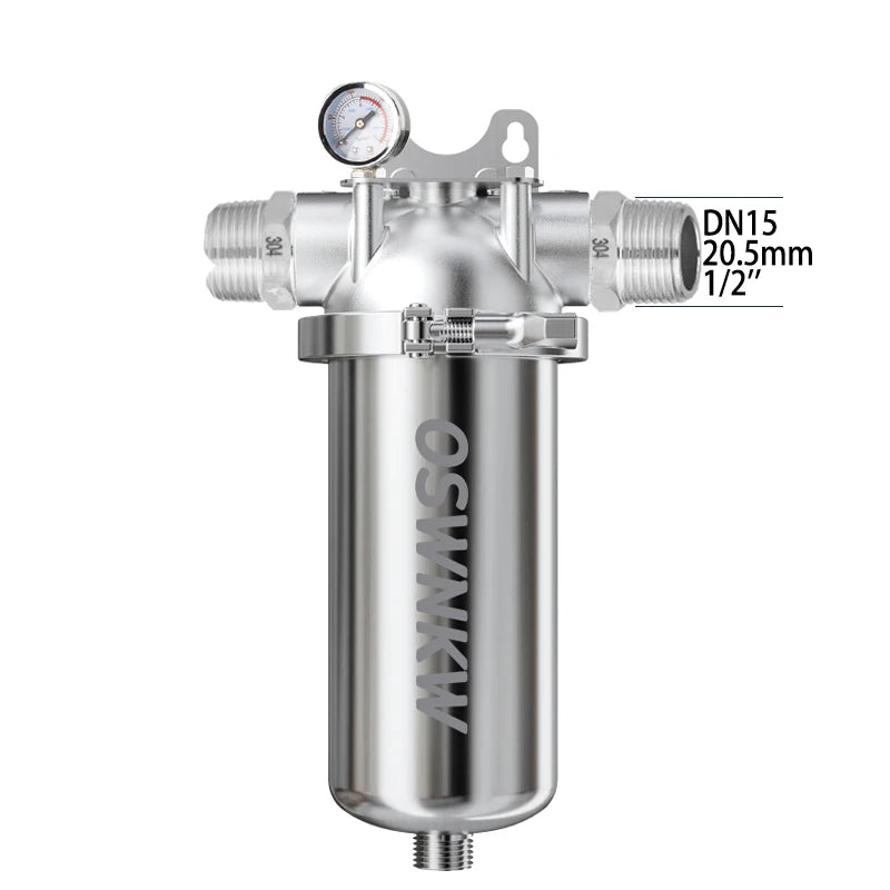 Whole house sediment filter  water filter system 40μm 316 stainless steel mesh.