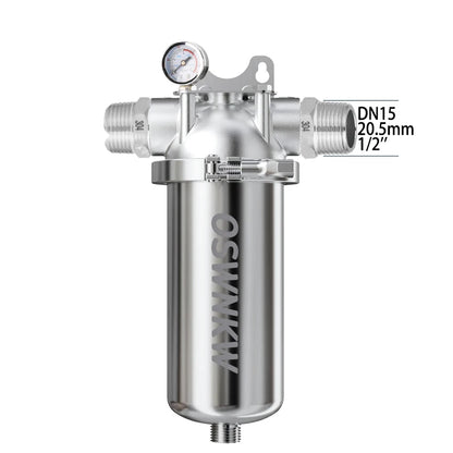 Whole house sediment filter  water filter system 40μm 316 stainless steel mesh.