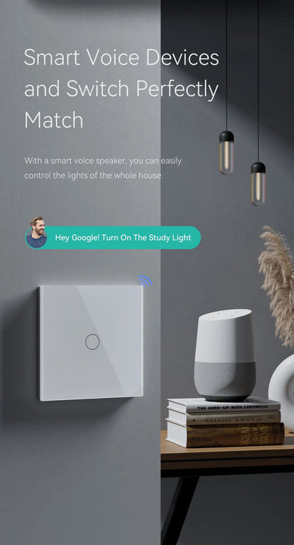 BSEED Wifi Touch Schalter Wand Licht Schalter Mit EU Buchse USB Typ-C Stecker Tuya Smart Leben Alexa Yandex App Steuerung Glas Panel.