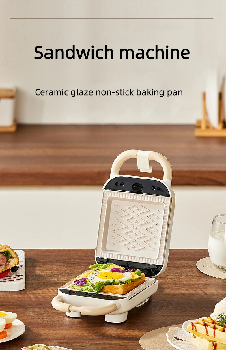 Electric Sandwich Maker Multifunctional Waffle Machine Toaster Baker Breakfast Machine Takoyaki Pancake Donuts Sandwichera 220V.