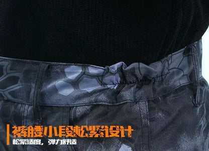 Schwarzer Python-Muster, verschleißfester Overall, Arbeitsversicherungstuch, Uniform, weicher Trainingsanzug für Herren, Outdoor-Anzug.