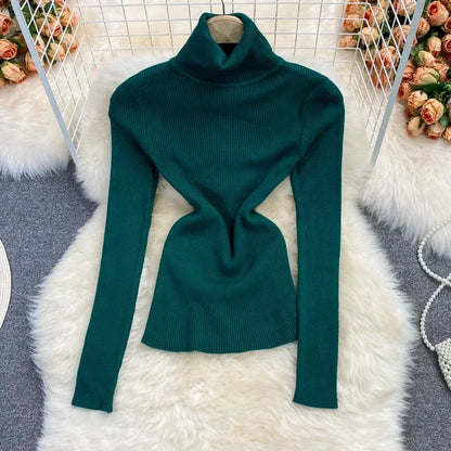 2026 neue Herbst Winter Rollkragen Langarm Gestrickte Pullover Einfarbig Multi Farbe Kaschmir Grundlegende Weiche Pullover