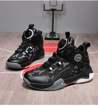 Kids Basketball Shoes Boys Sneakers Non-slip Child Trainer Basket Shoes Outdoor Children Sport Shoes