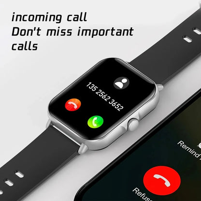 2025 2.01'' Smart Watch Bluetooth Call Play Music Smartwatch Fitness Clock Sport Waterproof Watches for Men Women iPhone Android.