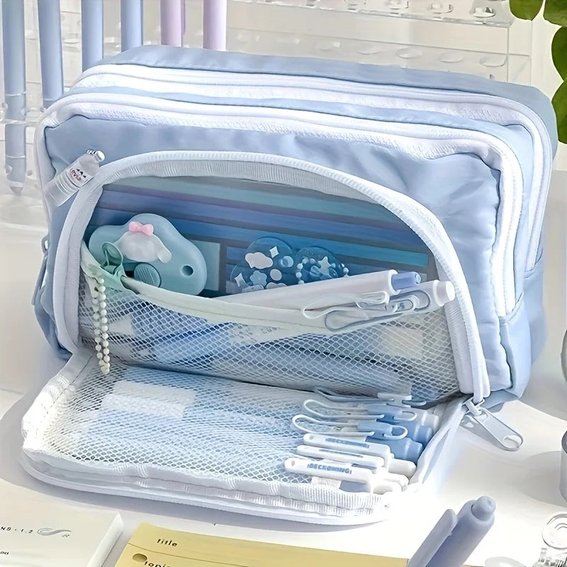 Kawaii Große Kapazität Stift Tasche Koreanische Bleistift Beutel Multilayer Schule Fall Schreibwaren Halter Tasche Student Zurück zu Schule Liefert.