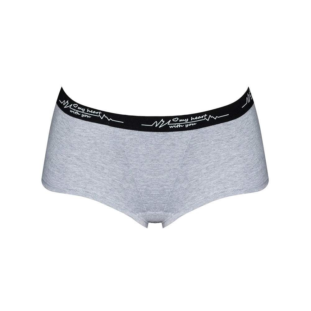 Ladies Solid color boxers Briefs Comfortable Female Underwear Sporty Style Casual Sexy Panties for Women S-XL.