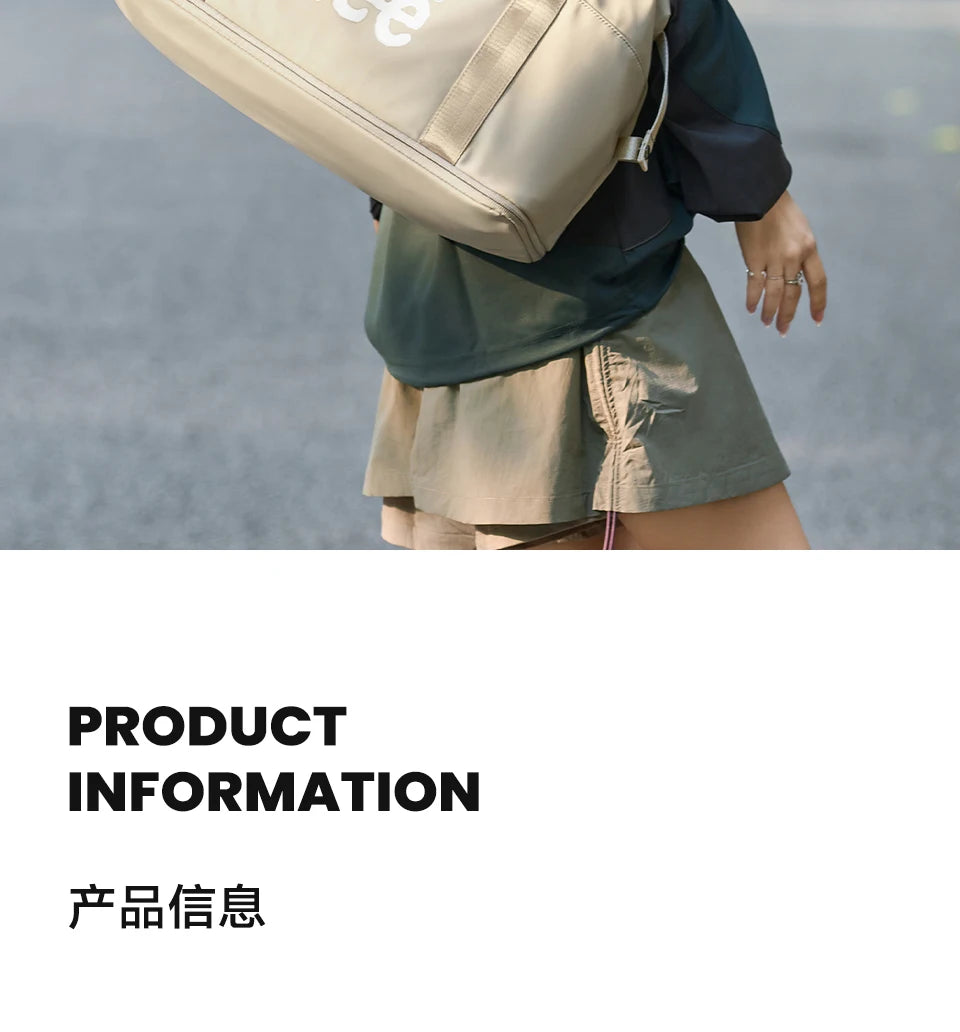 LEE Expandable Large Capacity Luggage Travel Handbag Women Sports Fitness Gym Yoga Bag Waterproof Dry Wet Pocket Duffel Bag