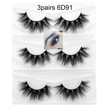 Visofree Eyelashes 3D Mink Lashes High Volume Handmade Mink False Eyelashes Thick Full Strip Lashes Cruelty Free cilios posticos