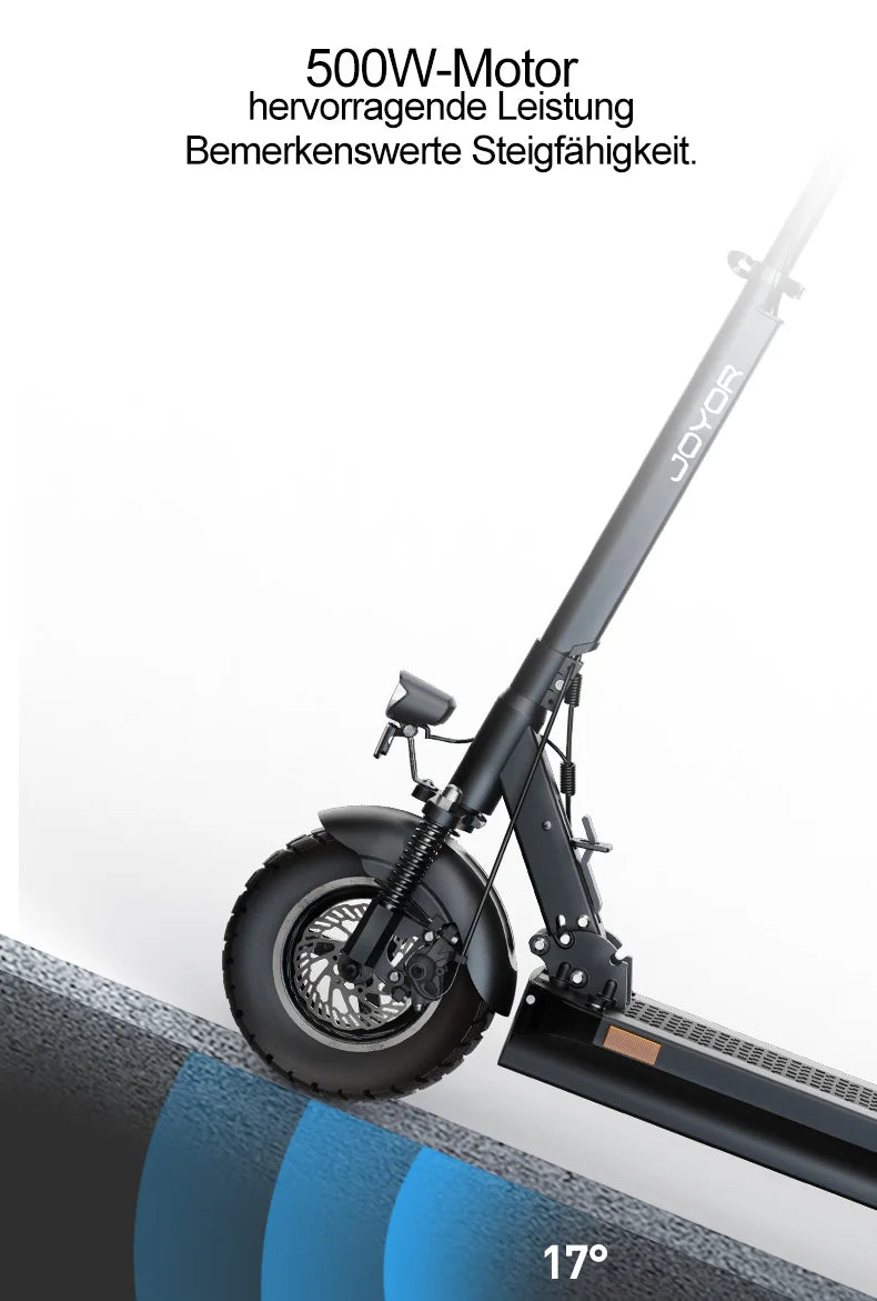 JOYOR Y8-S (ABE) EScooter For Adults E-Scooter 10-Inch Tire 500W Motor 48V26AH Battery City Foldable Electric Scooter.