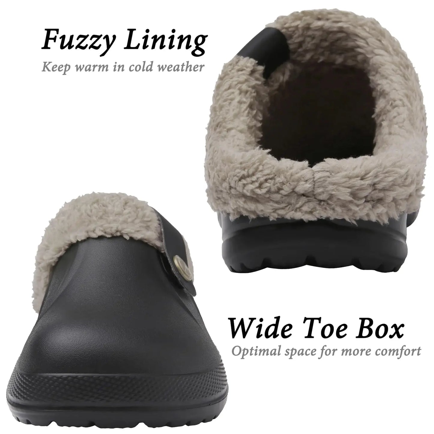 Fashion Men Cotton Slippers Winter Women Men Short Plush Slippers Casual Waterproof Garden Men Shoes New Fur Furry Cotton Shoes.