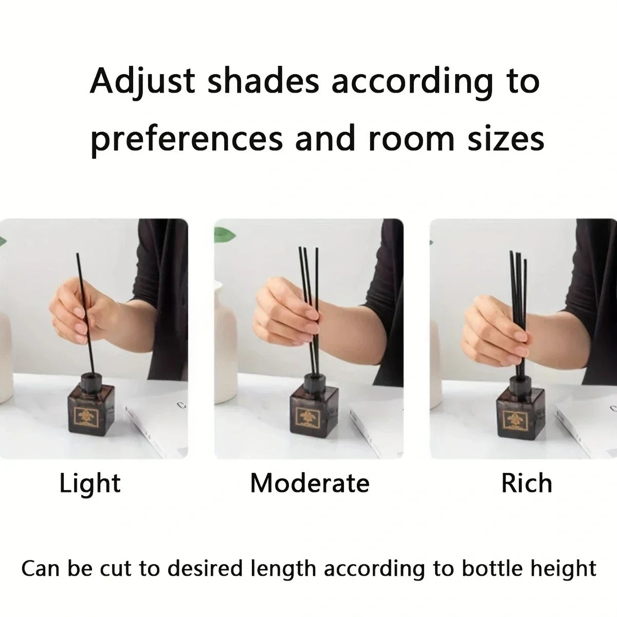 50/100/200pcs-scented toilet water volatile stick summer home decorated with simulated dried rattan volatile perfume stick.