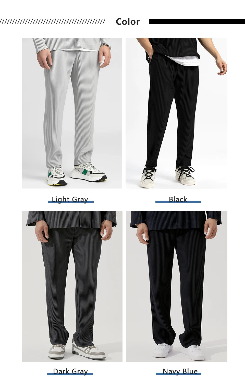 Miyake Pleated Pants For Men Casual Pants Men Japanese Streetwear Men Fashion Japanese Style Trousers Baggy Pants Wild Trousers