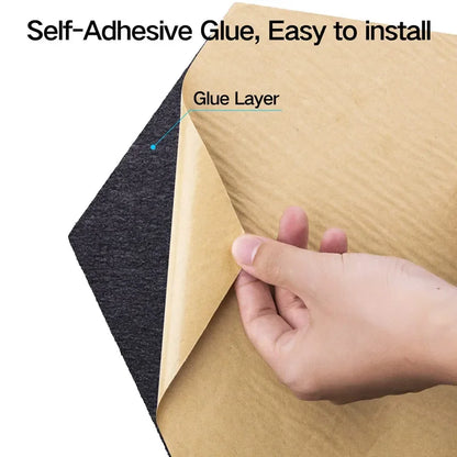 12 Pack HexagonalSelf-adhesive Acoustic Panels Sound Proof Foam Panels Y-Lined Design to Absorb Noise Eliminate Echoes Black
