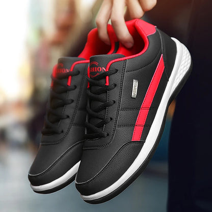 Pu Leder Männer Schuhe Turnschuhe Trend Casual Atmungsaktive Freizeit Männlichen Turnschuhe Nicht-Slip Schuhe Vulkanisierte Schuhe Tenis Masculino