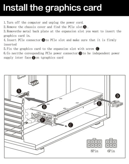 MLLSE AMD RX 580 8GB 2048SP GDDR5 256Bit Gaming Graphics Card 6Pin PCI Express 3.0 ×16 Game Radeon GPU rx580 8g.