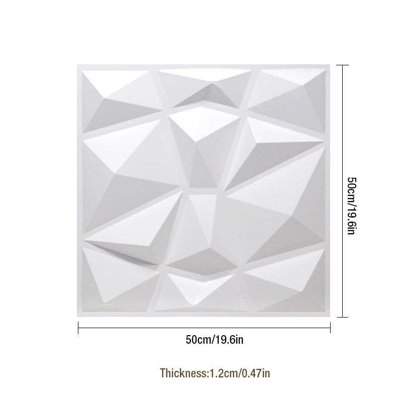 12pcs 50cm house wall renovation Stone 3D wall panel non-self-adhesive 3D wall sticker art tile wallpaper room bathroom ceiling