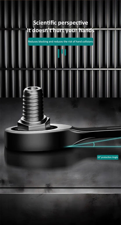 1PC 6-22mm Kombination Ratsche Dual-zweck Schlüssel Metric Universal Spanner arbeitssparende Anti Slip reparatur Werkzeug Hand Werkzeug